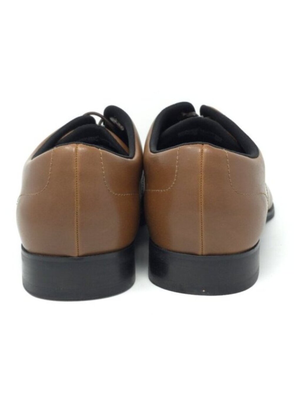 New Alfani Jenkins Tan Pointed Toe Faux Leather Oxfords Men’s 13M - Picture 5 of 7